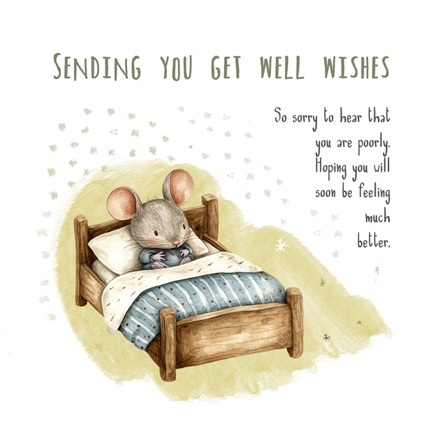 Get Well Wishes - Isaiah 41: 10 - Mouse