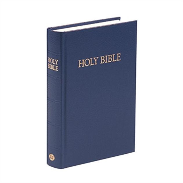 Royal Ruby Bible - Blue Vinyl Hardback